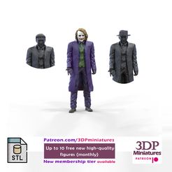 Joker.2.1En.jpg Datei STL Joker The Dark Knight Heath Ledger・Modell für 3D-Druck zum herunterladen