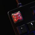 oni_keycaps_06.jpg STL file Japanese Masks Keycaps - Mechanical Keyboard・3D printer design to download