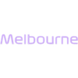 Melbourne text seperate not attatched.stl Melbourne Circuit/ Albert Park Circuit