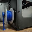 BackWithBobine.jpg Coil Holder for MakerBot Replicator 2