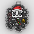 christmas-skeleton-skull_1-color.jpg christmas skeleton skull - freshie mold - silicone mold box