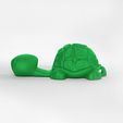 106 REN TORTUp.jpg Free STL file Tortoise Keychain / Smartphone Stand・3D print object to download
