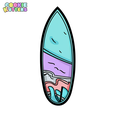 277_cutter.png SURFING BOARD COOKIE CUTTER MOLD