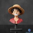 0.jpg Affe D. Luffy Büste ein Stück Strohhut STL 3D-Druck Figur Statue