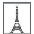 3.png 2D WALLART - EIFELTURM - Paris