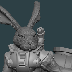 ZBrush-31.01.2023-18_26_55.png Fichier 3D Cyber Bunny (Lapin) ( F.I.S.T.)・Idée pour impression 3D à télécharger