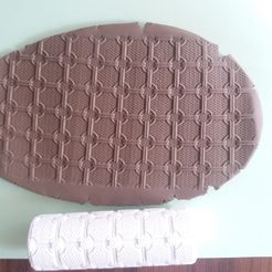 Jap_4in1_withCloth_1.jpg Fichier STL Rouleau de texture japonais 4en1 en cotte de mailles・Design à télécharger et à imprimer en 3D