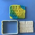 3A6C70A6-ACDA-4EB4-8206-DC595D0691F7.jpeg 3D file Girls just want fundamental rights cookie cutter・3D print design to download
