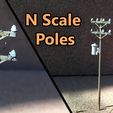main image.jpg Free STL file Utility Pole - N scale Model Railroad・3D print design to download