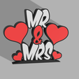 MrMrs.png Mr & Mrs, hearts, neon sign, lightbox, love, wedding, Valentine's Day
