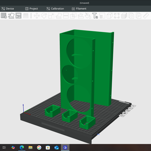 wall mount holder for bottles and spray bottles 3D model