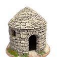 Borie-mod1.png Download STL file Borie -1. Dry stone hut for Provençal creche • 3D print model, Alienmaker