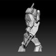 a3.jpg low poly soldier future - warrior future - space warrior - space war