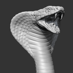 01.png Fichier STL Modèle d'impression 3D King Cobra Head AM09・Objet pour impression 3D à télécharger