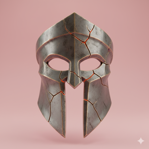 stitched face mask STL, kid size mask STL, cracked mask STL, mask stand STL, anime style mask STL, gladiator mask STL, witch mask STL, spartan mask STL, viking mask STL, lightweight mask STL, twisted grin mask STL, space mask STL, battle mask STL, antiher