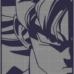 Captura-de-pantalla-2023-11-30-223448.png Wandkunst 2D Goku - Mächtiges Gesicht