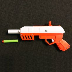 nerf.jpg STL-Datei Foam Dart GUN (pullback loading) kostenlos・3D-druckbare Vorlage zum herunterladen