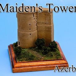 013-01_display_large.jpg Бесплатный STL файл Maiden's Tower -Azerbaijan-・Шаблон для 3D-печати для загрузки
