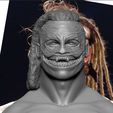 3.jpg WWE Bray Wyatt Fiend 3d print bust