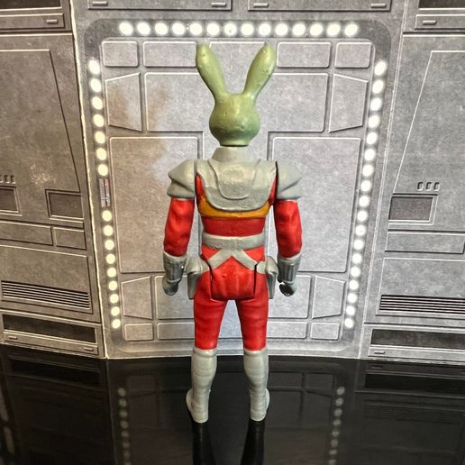 ⭐ STAR WARS COMIC BOOK JAXXON RABBIT, VINTAGE CUSTOM FIGURE. 1/18, 3.75 ...