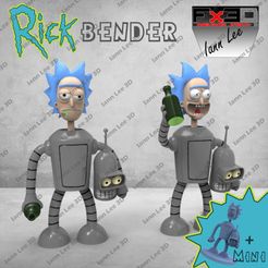 untitled.61.jpg 3D file Rick Bender Futurama Morty Anime Beer・3D printing model to download, IannLee3D
