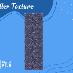 Roller-Texture-Scallop-14.1.png STL-Datei Roller Polymer Clay/eulitec.com/cc/COPYRIGHTED LICENSE・3D-druckbares Design zum Herunterladen