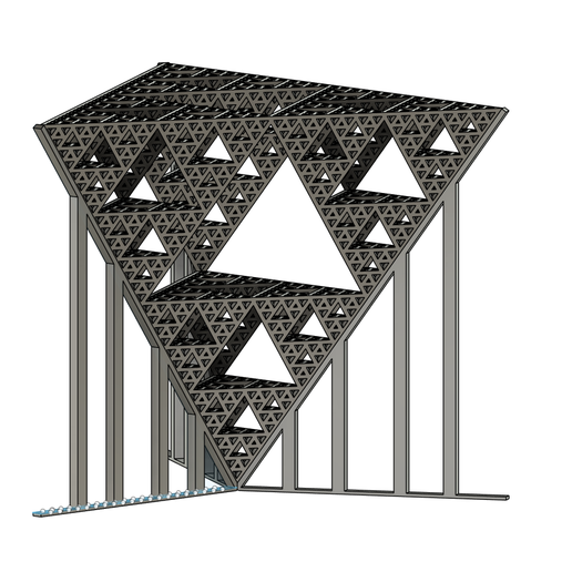 📐 Sierpinski pyramid at hyper-resolution・ STL File for 3D printing・Cults
