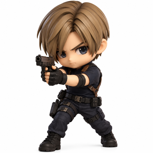 Leon S. Kennedy Chibi – Residual Evil 4 | 3D Printable STL