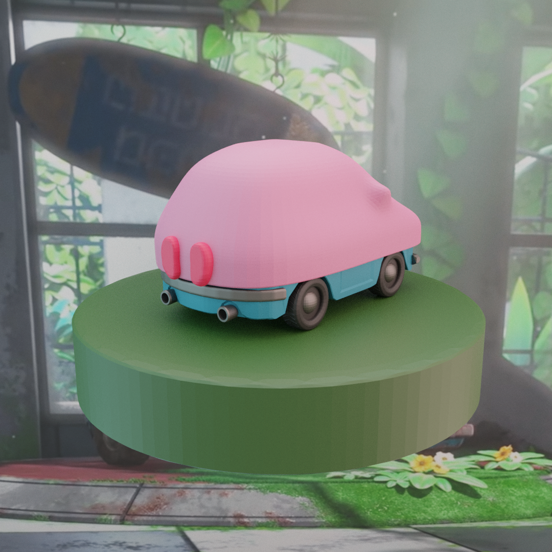 STL file Kirby Mouthful mode car・Model to download and 3D print・Cults