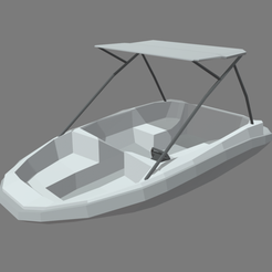 Low_Poly_Boat_01_Render_01.png Low Poly Boat // Design 01