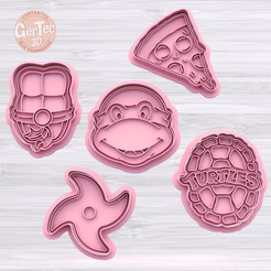 1.853.png STL-Datei SET X5 NINJA TURTLES Ausstechform mit Stempel / Ausstechform NINJA TURTLES・3D-druckbare Vorlage zum herunterladen