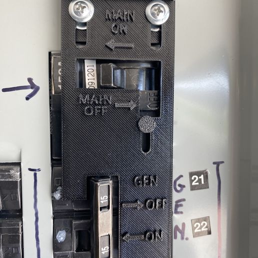 IMG_6831.jpeg Generator Interlock with handle for Murray Siemens Service Panel