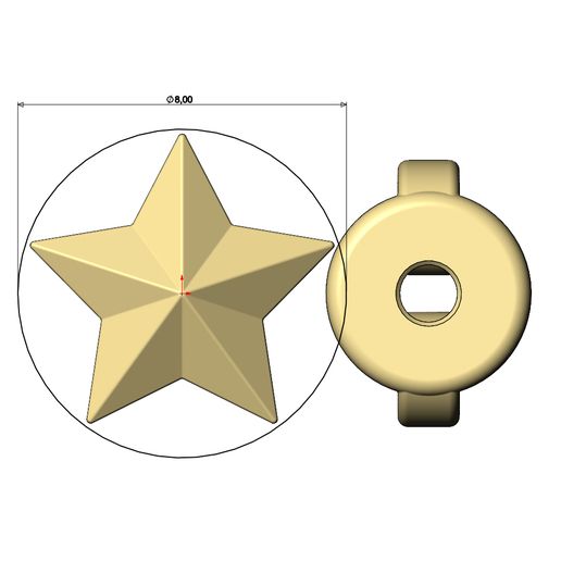 Star-Stud-earring-07.jpg Archivo STL Modelo de impresión en 3D de un pendiente de estrella facetada・Diseño para descargar y imprimir en 3D, RachidSW
