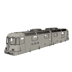 Caisse_phares_carres.png Swiss locomotive Re 6/6 prototypes 11601 and 11602. HO (Version 3)