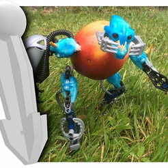 applepeg.png Free STL file Bionicle to Fruit Adapter・Model to download and 3D print