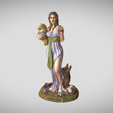 Persefone2.png Statue of the Greek goddess Persephone, for 3d printing and painting.