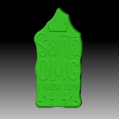 SantaOMG.jpg STL file SANTA OMG SOLID SHAMPOO AND MOLD FOR SOAP PUMP・3D printer model to download
