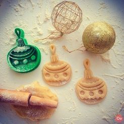 Christmas_ornament_Cookie_Cutter_2.jpg Descargar archivo STL gratis Cortador de la galleta del ornamento de la Navida・Modelo para la impresora 3D