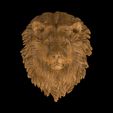 7.jpg Lion head bar relief