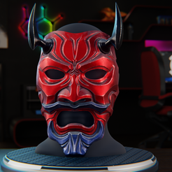 untitled0.png STL file Uncle Oni Mask by TheDarkMask・3D printer model to download