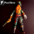 7.png Flexi Print-in-Place Pirate, Davy Jones