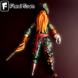 7.png Flexi Pirate, Davy Jones, Articulated fidget figure, 3mf included