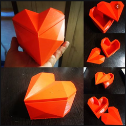hrt.png STL file heart gift box・3D printer model to download