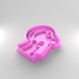 florecer.395.png Cookie dough cutter + cookie dough stamp for girl - "Blossom".