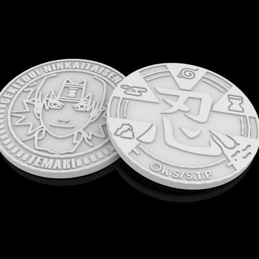 Temari coin 3D model