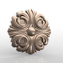 Rozetka_019.jpg Free STL file Vintage mouldings for old classic apartments cnc art router machine 3D printed・3D printing idea to download, STLmodelforfree