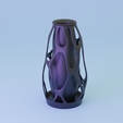 3.png futuristic 3d printable flower vase-Customizable Home Decor 3D print model