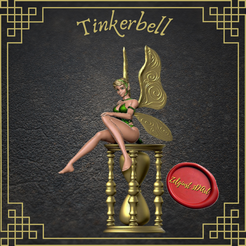 Tinkerbell.png STL file Peter pan - Disney - Tinkerbell statue・3D printer model to download
