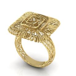 RFZ-SNL-025-R-58_1.jpg STL file Gold Ring R025・3D print object to download