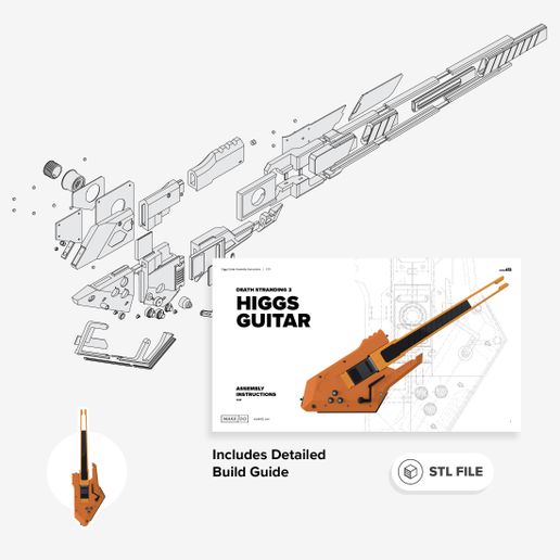 🎸 Higgs Guitar - Death Stranding 2 Inspired・ 3D File for 3D